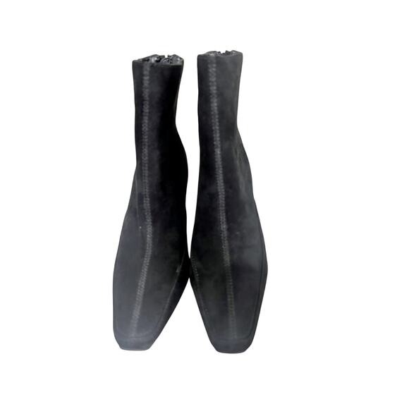 Aerosoles Pop Piz Black Suede Ankle Boots Size 6M New in Box - Picture 4 of 7